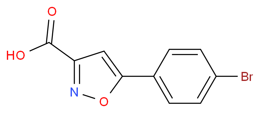 5-(4-bromophenyl)isoxazole-3-carboxylic acid_分子结构_CAS_33282-23-4)