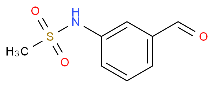 N-(3-Formylphenyl)methanesulphonamide_分子结构_CAS_55512-05-5)