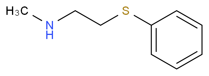 methyl[2-(phenylsulfanyl)ethyl]amine_分子结构_CAS_2014-78-0