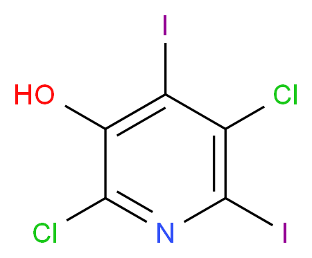 2,5-Dichloro-4,6-diiodopyridin-3-ol_分子结构_CAS_)