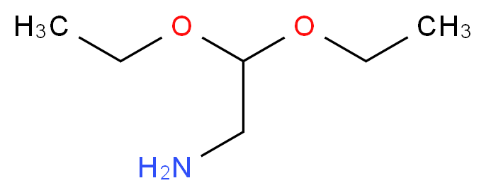 2,2-diethoxyethan-1-amine_分子结构_CAS_645-36-3