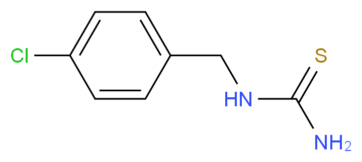 1-(4-Chlorobenzyl)-2-thiourea_分子结构_CAS_24827-37-0)