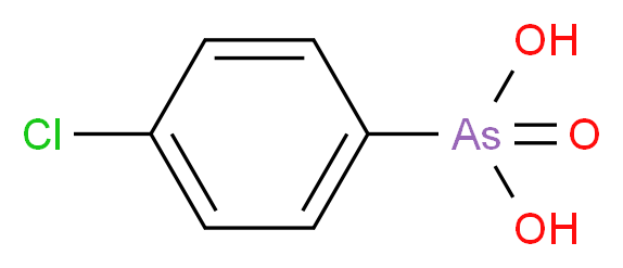 p-CHLOROBENZENEARSONIC ACID_分子结构_CAS_5440-04-0)