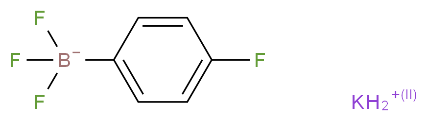 4-氟苯基三氟硼酸钾_分子结构_CAS_192863-35-7)