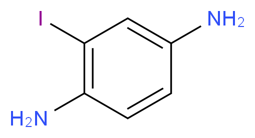 2-Iodo-1,4-benzenediamine_分子结构_CAS_69951-01-5)