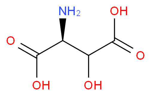 (2S)-2-amino-3-hydroxybutanedioic acid_分子结构_CAS_7298-99-9