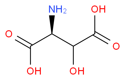 L-(-)-threo-&beta;-HYDROXYASPARTIC ACID_分子结构_CAS_7298-99-9)