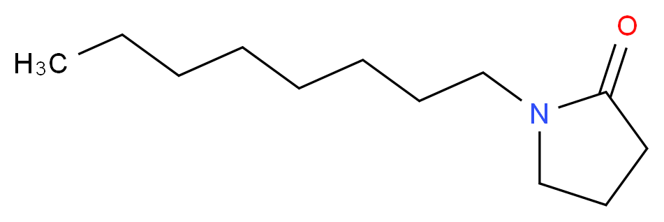 1-octylpyrrolidin-2-one_分子结构_CAS_2687-94-7