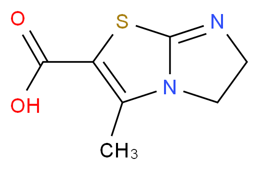 3-methyl-5H,6H-imidazo[2,1-b][1,3]thiazole-2-carboxylic acid_分子结构_CAS_762178-13-2