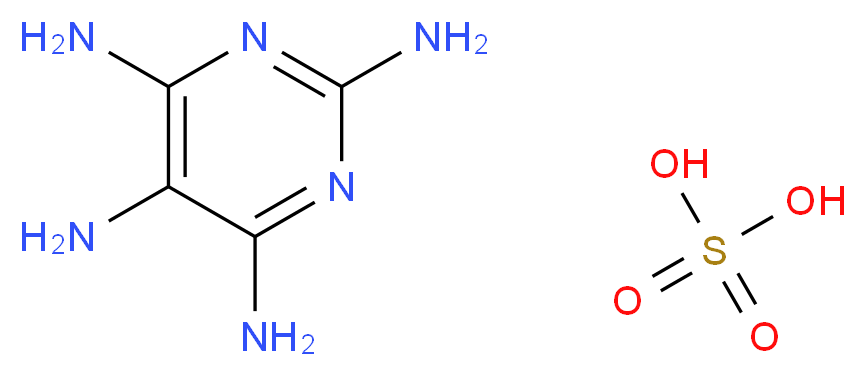 2,4,5,6-TETRAAMINOPYRIMIDINE SULFATE SALT_分子结构_CAS_1004-74-6)