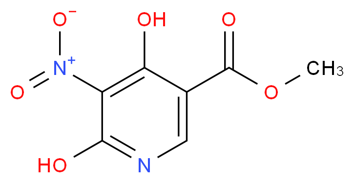 Methyl 4,6-dihydroxy-5-nitronicotinate_分子结构_CAS_)