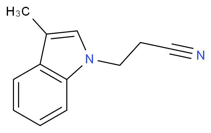 3-(3-methyl-1H-indol-1-yl)propanenitrile_分子结构_CAS_4414-81-7)