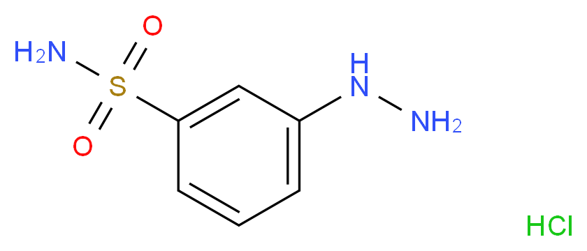 3-hydrazinylbenzene-1-sulfonamide hydrochloride_分子结构_CAS_131774-72-6