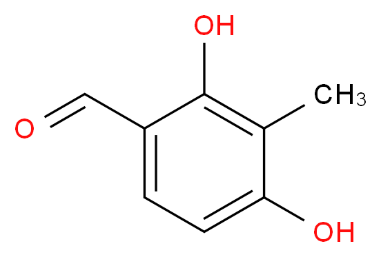 2,4-dihydroxy-3-methylbenzaldehyde_分子结构_CAS_6248-20-0