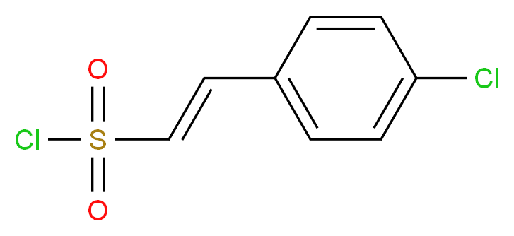 (E)-2-(4-chlorophenyl)ethene-1-sulfonyl chloride_分子结构_CAS_52147-98-5