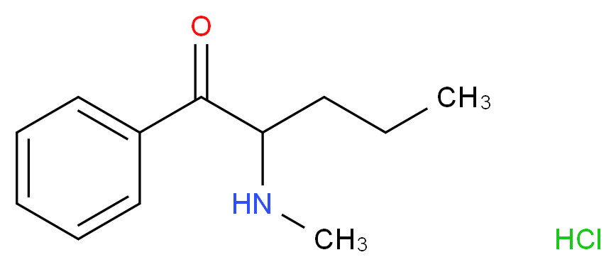 2-(methylamino)-1-phenylpentan-1-one hydrochloride_分子结构_CAS_879669-95-1