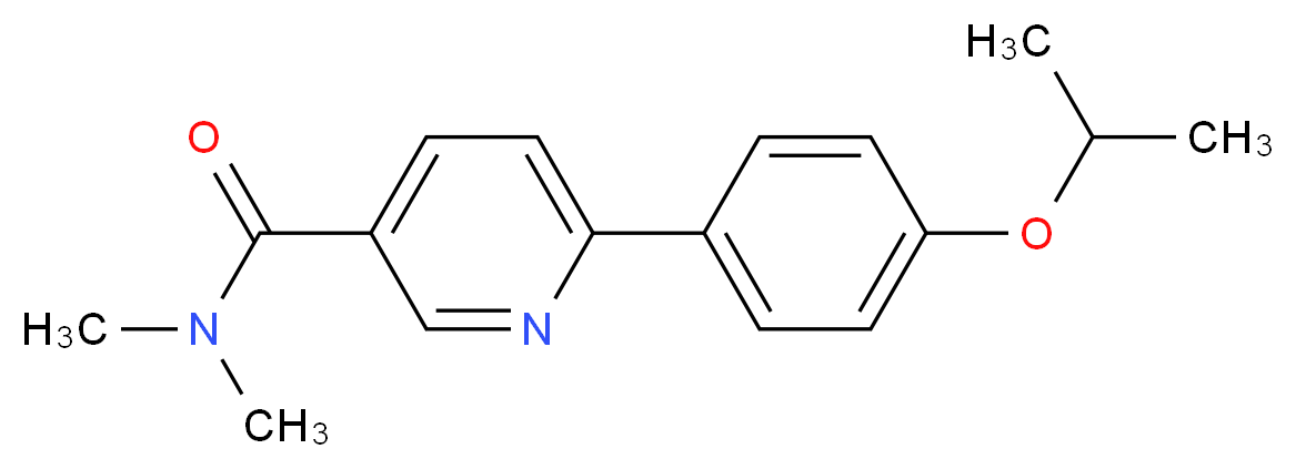 6-(4-isopropoxyphenyl)-N,N-dimethylnicotinamide_分子结构_CAS_)