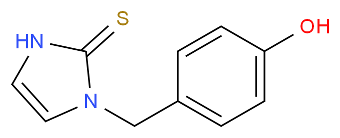 1-(4-Hydroxybenzyl)imidazole-2-thiol_分子结构_CAS_95333-64-5)