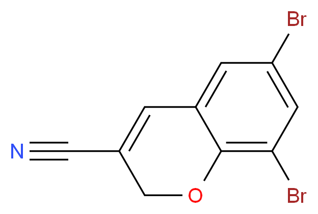 6,8-DIBROMO-2H-CHROMENE-3-CARBONITRILE_分子结构_CAS_885271-32-9)