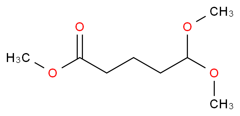 methyl 5,5-dimethoxypentanoate_分子结构_CAS_23068-91-9