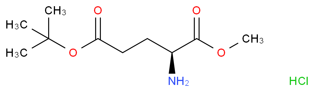 5-tert-butyl 1-methyl (2S)-2-aminopentanedioate hydrochloride_分子结构_CAS_6234-01-1