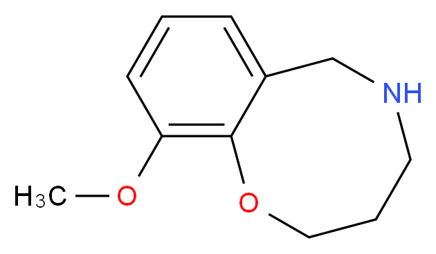10-Methoxy-3,4,5,6-tetrahydro-2H-1,5-benzoxazocine_分子结构_CAS_938459-13-3)