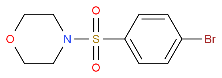 4-[(4-Bromophenyl)sulphonyl]morpholine 98%_分子结构_CAS_834-67-3)