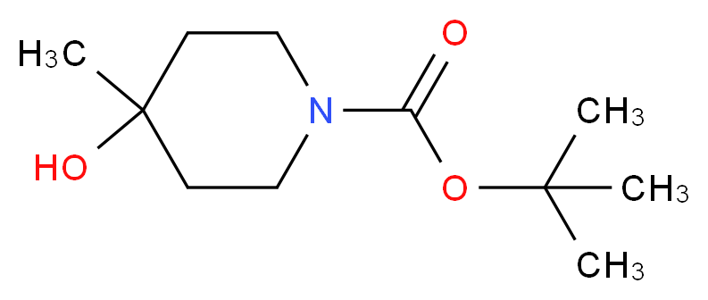 N-BOC-4-METHYL-4-HYDROXY PIPERIDINE_分子结构_CAS_406235-30-1)