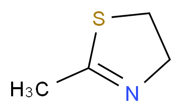 2-methyl-4,5-dihydro-1,3-thiazole_分子结构_CAS_2346-00-1