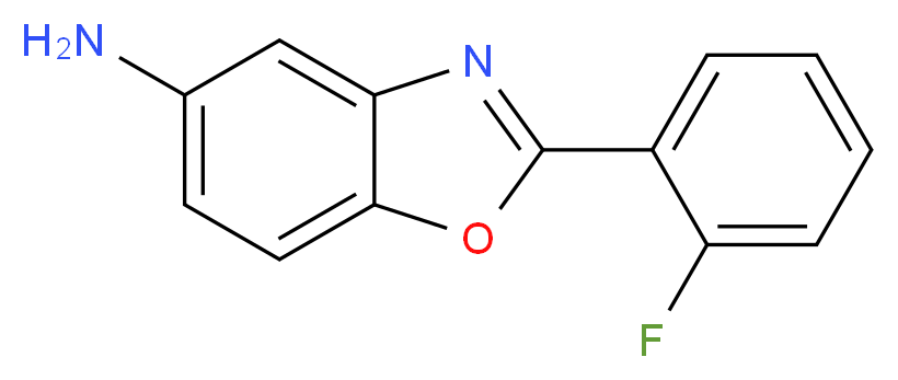 2-(2-fluorophenyl)-1,3-benzoxazol-5-amine_分子结构_CAS_313527-46-7