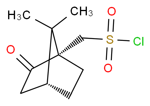 (1S)-(+)-樟脑-10-磺酰氯_分子结构_CAS_21286-54-4)