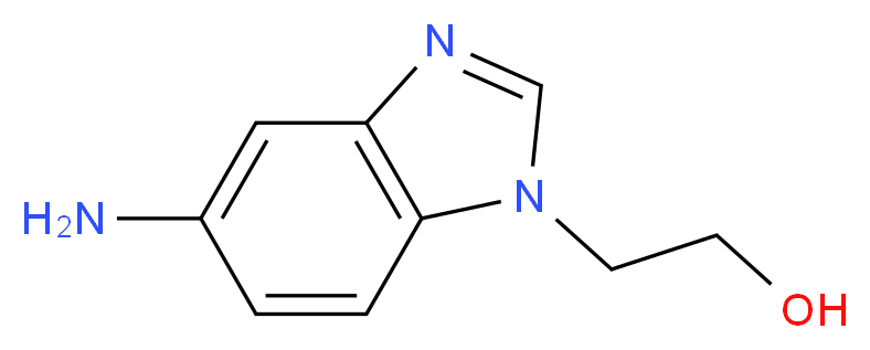 2-(5-Amino-benzoimidazol-1-yl)-ethanol_分子结构_CAS_)