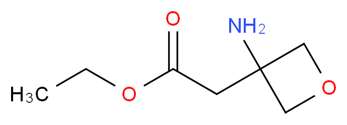 ethyl 2-(3-aminooxetan-3-yl)acetate_分子结构_CAS_1207175-54-9