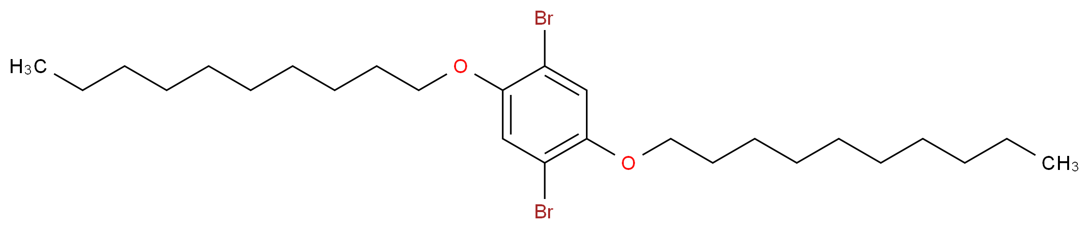 1,4-二溴-2,5-二(癸氧基)苯_分子结构_CAS_152269-98-2)