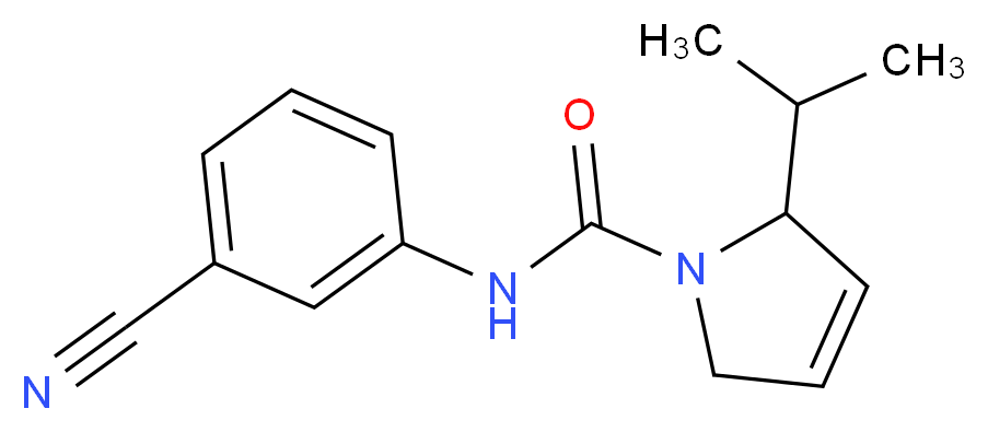 N-(3-cyanophenyl)-2-isopropyl-2,5-dihydro-1H-pyrrole-1-carboxamide_分子结构_CAS_)
