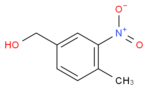 (4-methyl-3-nitrophenyl)methanol_分子结构_CAS_40870-59-5