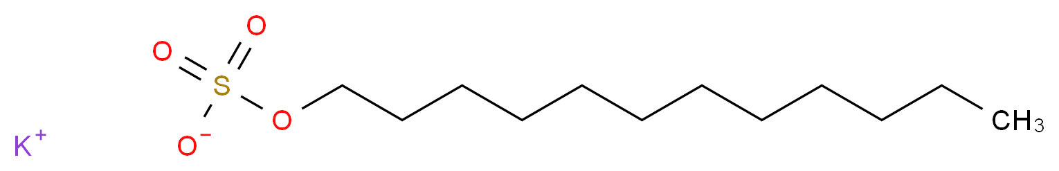 potassium dodecyl sulfate_分子结构_CAS_4706-78-9