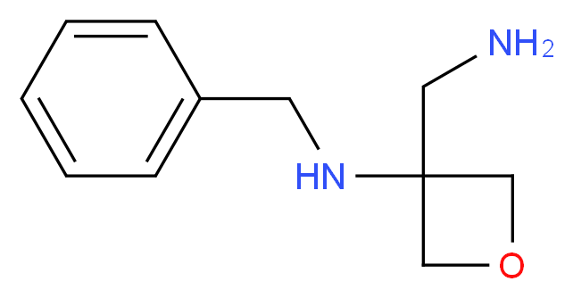 3-(aminomethyl)-N-benzyloxetan-3-amine_分子结构_CAS_1021392-83-5