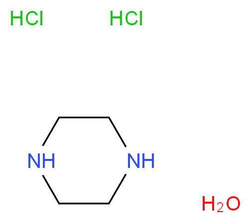 piperazine hydrate dihydrochloride_分子结构_CAS_6091-62-9