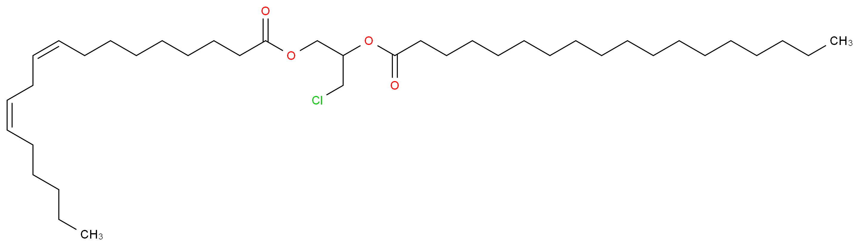 rac-1-Linoleoyl-2-stearoyl-3-chloropropanediol_分子结构_CAS_1246833-46-4)