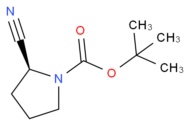 (S)-tert-Butyl 2-cyanopyrrolidine-1-carboxylate_分子结构_CAS_228244-04-0)