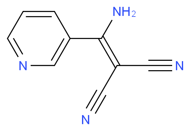 2-[Amino(3-pyridinyl)methylene]malononitrile_分子结构_CAS_124883-64-3)