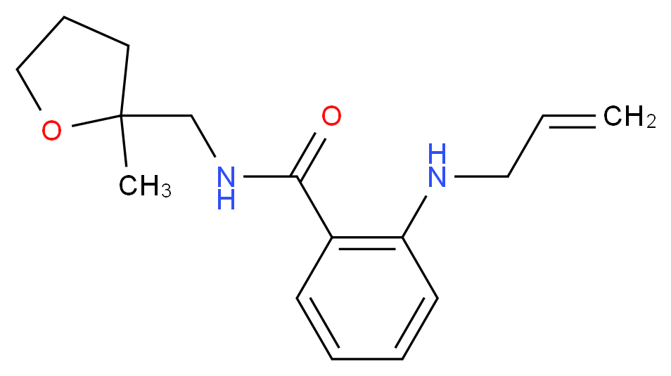 2-(allylamino)-N-[(2-methyltetrahydrofuran-2-yl)methyl]benzamide_分子结构_CAS_)