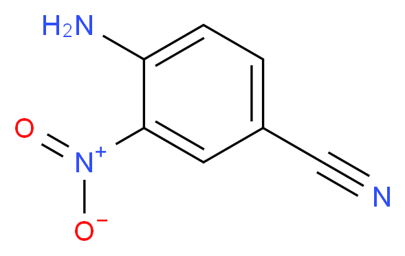 4-氨基-3-硝基苯甲腈_分子结构_CAS_6393-40-4)