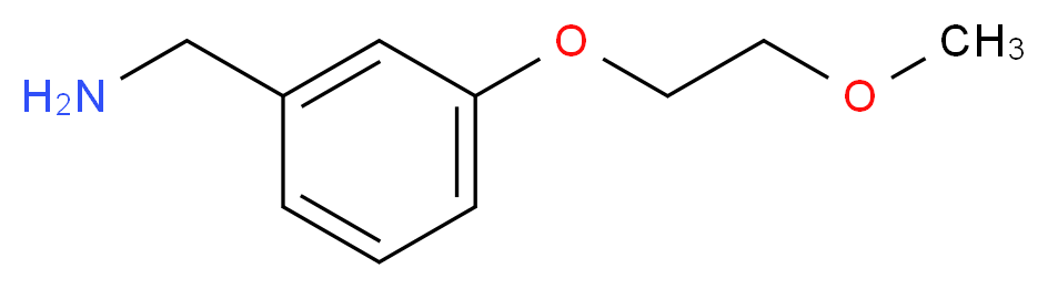 [3-(2-methoxyethoxy)phenyl]methanamine_分子结构_CAS_919016-97-0