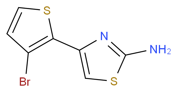 4-(3-Bromo-2-thienyl)-1,3-thiazol-2-amine_分子结构_CAS_81216-90-2)