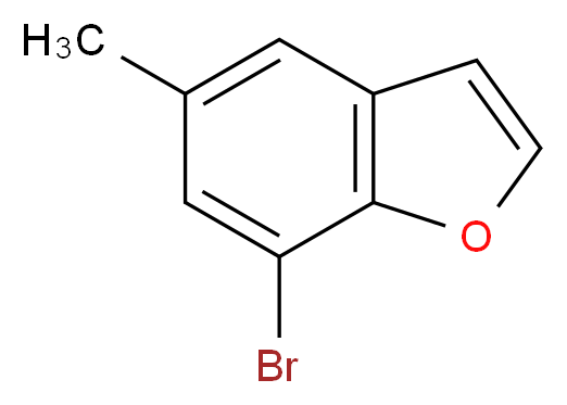 7-bromo-5-methyl-1-benzofuran_分子结构_CAS_35700-48-2)