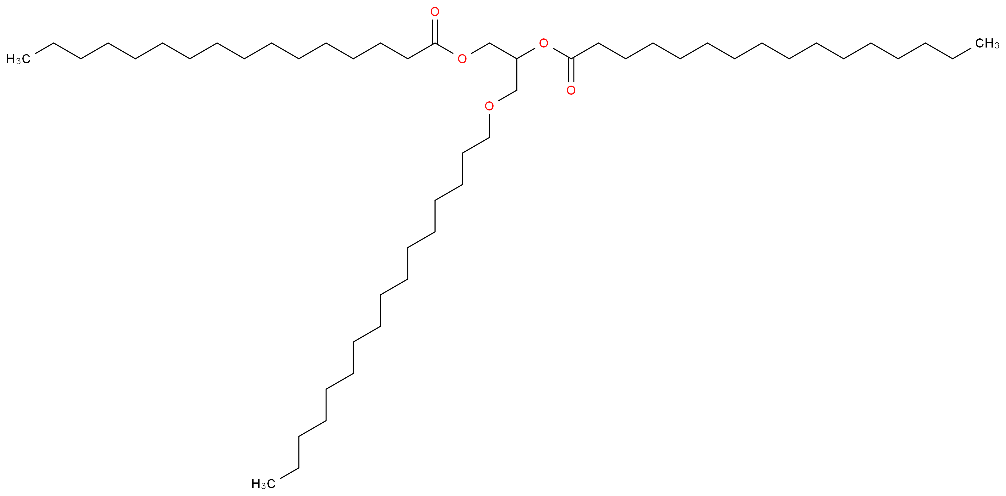 1-O-Palmityl-2,3-dipalmitoyl-rac-glycerol_分子结构_CAS_1116-45-6)