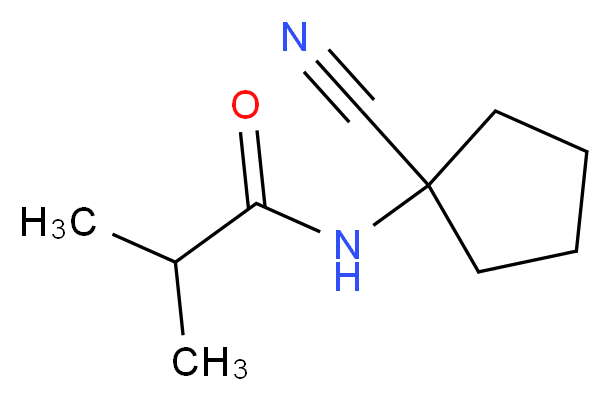 N-(1-cyanocyclopentyl)-2-methylpropanamide_分子结构_CAS_)