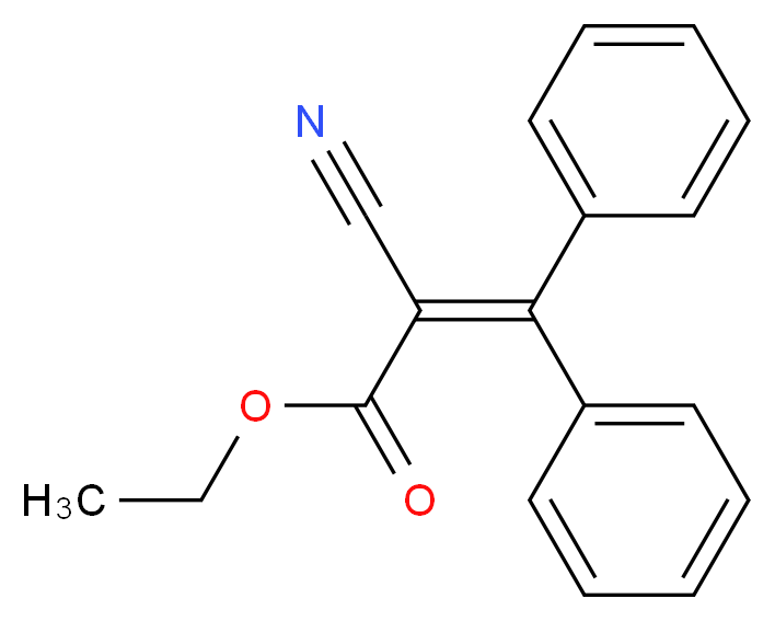 Ethyl 2-cyano-3,3-diphenylacrylate_分子结构_CAS_5232-99-5)